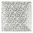 Square Mosaic Chargers Set of 4 - Silvertone