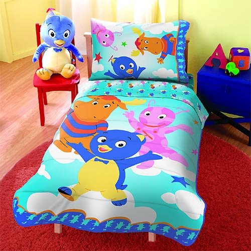 & Backyardigans Toddler Bedding Set 4 Pc Uniqua Comforter Set Toddler Size HaHaMarNiBart