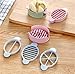 Bestwishes2u 1PCS 3-Way Egg Slicers(Slice, Flower cut, Cut into pieces)