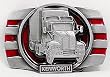 Kenworth Truck Enamel Pewter Belt Buckle