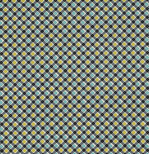 Plaid and Dot Willow from the Shelburne Falls collection by Denyse Schmidt for FreeSpirit Fabrics - Green Blue Polka Dots (Half yard)