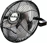 Air King 9312 Powder-Coated Steel Multi-Mount Wall Fan, Black