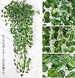 壁掛け 吊り 人工観葉植物 造花 インテリア いろいろ選べる 癒しのグリーン /V437Ｓ-1(スイカペペロミア, 1本)
