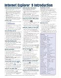 Internet Explorer 9 Introduction Quick Reference Guide (Cheat Sheet of Instructions, Tips & Shortcuts - Laminated Card)