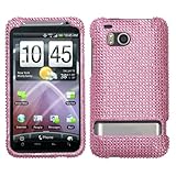 Rhinestones Protector Case for HTC ThunderBolt ADR6400 (Pink Full Diamond)