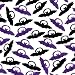 Black and Purple Bat Rings 30ct