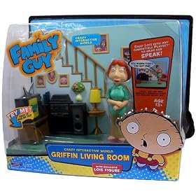 Family Guy Interactive Griffin Living Room [with Lois figure]