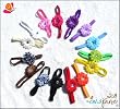 Ema Jane - 14 Small Cute Gerber Daisy Flowers Attached to Soft Ema Jane Elastic Headbands - For Infants, Babies, Toddlers, Youth Girls - Bling Baby
