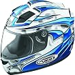 GMAX GM68 Odyssey Men's Street Motorcycle Helmet - White/Blue/Black