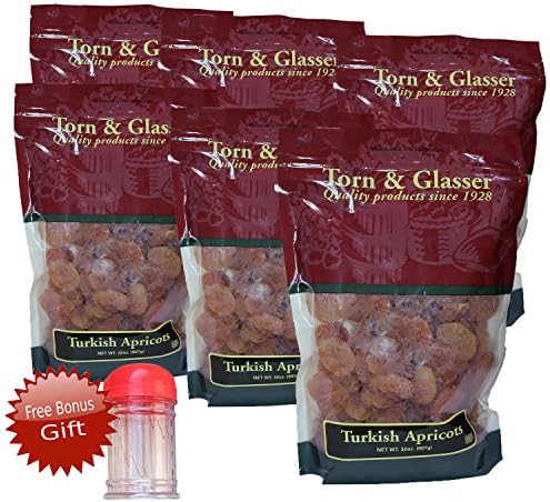 Torn & Glasser Turkish Apricots - 32 oz (FREE Bonus Gift!) (6 Pack)