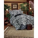 - Black & White Zebra Complete Bed Sets - Twin XL