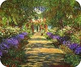 Artist Claude Monet Fine Art MOUSE PAD La Jardin a Giverny Garden at Giverny