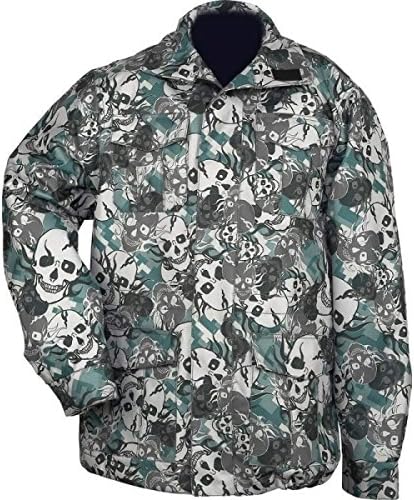 Casual Outfitters Water-resistant Skull Camo Jacket- Xl