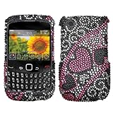 Streaming Hearts Diamante Crystal Bling Protector Case for BlackBerry Curve ....