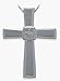 Designer 10 Karat White Gold Diamond Cross with 20 chain