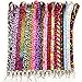 5PC Assorted From Leopard, Zebra, Hearts, Stars Printed Lanyard Keychain ID B.