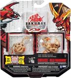 Bakugan Gundalian Invaders New Super Assault 2 Pack (Tan) Subterra COBRAKUS and HELIX DRAGONOID w/DNA CODE (FACTORY SEALED)