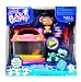 Hasbro Year 2007 Littlest Pet Shop "Fanciest" Series Portable Pets Bobble Head Figure Box Gift Set - Brown Mouse (#580) and Blue Turtle (#581) Plus "Canned Food", Plate with Cheesecake, Water Bottle Feeder and Cozy Carrier (65128)_s-1