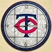 Sports Team Mlb Art Glass Clock