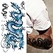 Supperb Temporary Tattoos - Blue Dragon II (Set of 2)