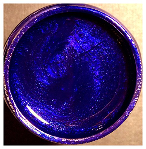 Silks Acrylic Iridescent Glaze Jar 1oz Rich Cobalt-Deep Blue in Blue Violet Pearl