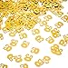 Willbond Gold 50th Birthday Confetti, 50 Number Confetti, 50th Party Confetti, 2 Bags (1400 Pieces)