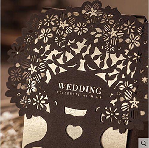 50pcs Love Tree Wedding Fover Coffee Chocolate Box Favor Box Wedding Party