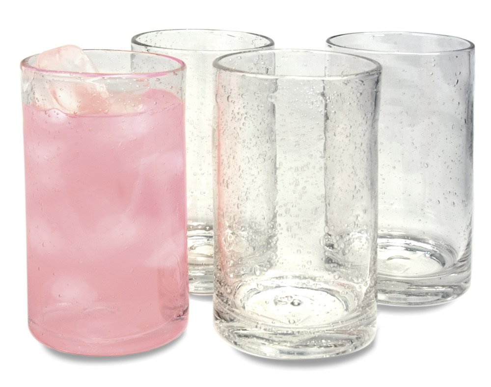 Elegant Highball Cocktail 17Ounce Glasses Set of 4 Kitchen Glassware