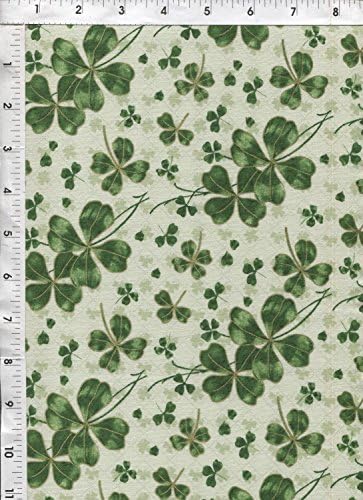 Robert Kaufman "Lucky Shamrock" St Patrick Holiday Fabric