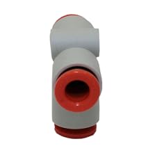 SMC KQ2T07-00A PBT Push-to-Connect Tube Fitting, Union Tee, 1/4" Tube OD