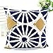GOTD Square Decorative Pillows Covers Cushion for Couch 18x18, Geometric (#6)