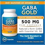 GABA GOLD with Vitamin B6 - 500 mg (120 veggie capsules)
