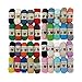 JubileeYarn Cotton Select Bonbon Yarn - 10g/Skein Sport Cotton - Variety Pack - 4 Skeins