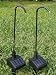 Set of 2 Solar Mini Spotlight Garden Stake Lights