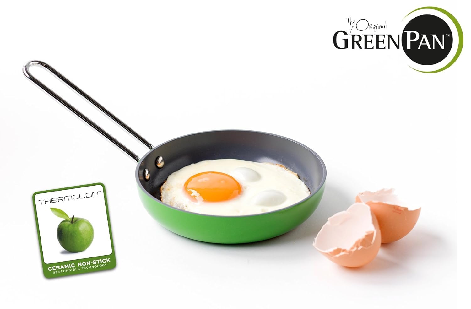 GreenPan CW0004159 One Egg Wonder Aluminum Fry Pan Coated with