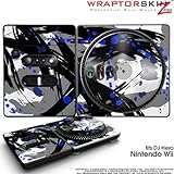 DJ Hero Skin Abstract 02 Blue fits Nintendo Wii DJ Heros (DJ HERO NOT INCLU ....