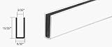 CRL White Adhesive Bond Storm Window Edge Wrap Frame for Single Strength Glass