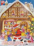 Santa and Family PeA German Advent Calendar with Chocolate Gifts Inside