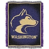NCAA Washington Huskies 48-Inch-by-60-Inch Jacquard Acrylic Throw