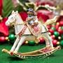 ENAMELED JEWELED KEEPSAKES ROCKING HORSE BOX