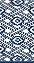 Caspari Kiku Blue Paper Guest Towels packages, 15-Per Package, Set of 2