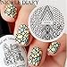 NICOLE DIARY Elegant Line Nail Art Stamp Template Image Stamping Plate NDP-008