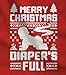 TeeStars - Merry Christmas Diaper's Full Baby Long Sleeve Onesie