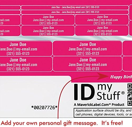 Bright Custom Personalized Labels – 29 Assorted Size IDmyStuff® Labels for Daycare, School, Tools – Waterproof, Fade Resistant, Colorful Label Sheets