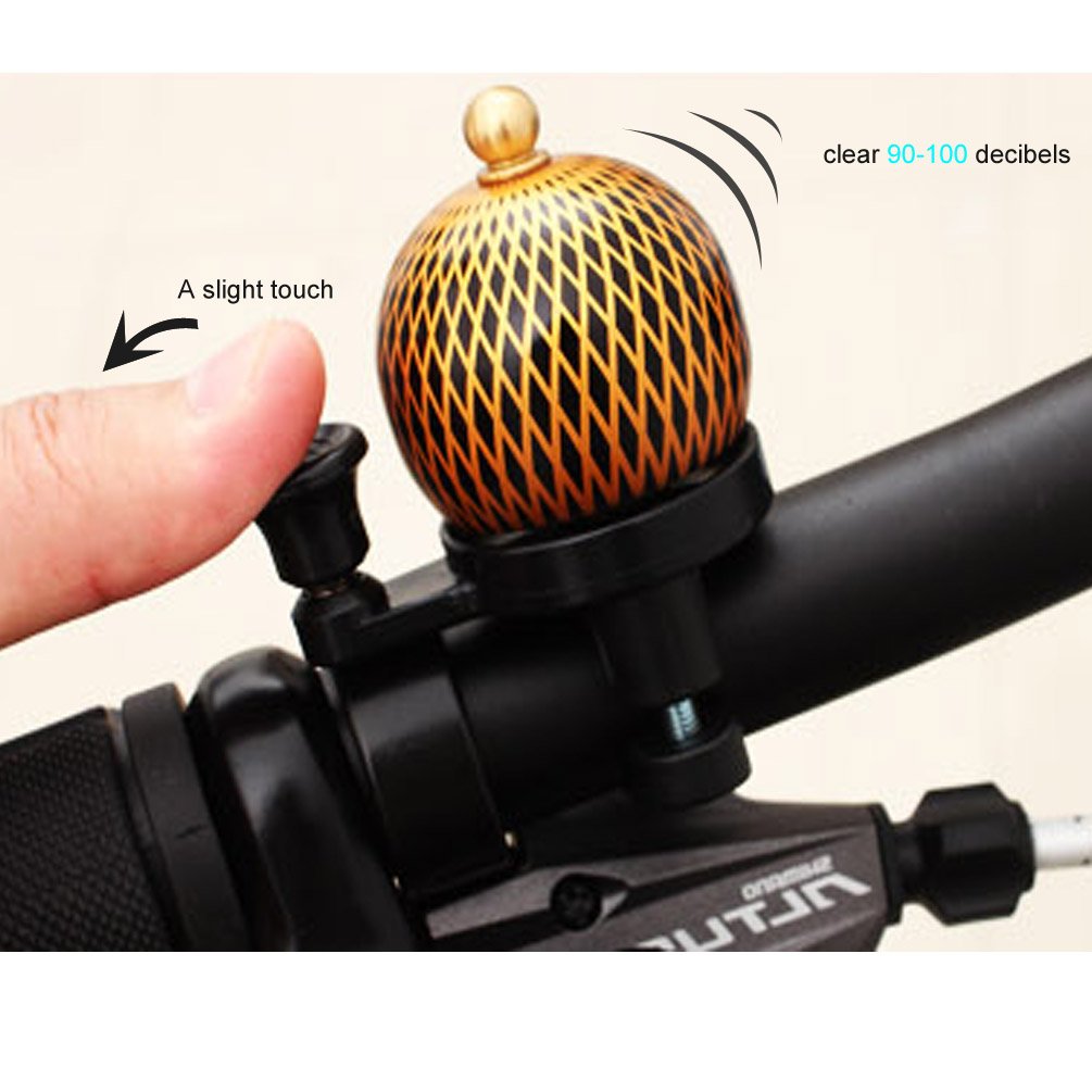 MBLANC Mini Retro Bicycle Bell Round Handlebar Mount Copper Cover
