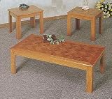 3Pc Set Oak Veneer by Coaster