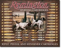 Remington Bullet Board Tin Sign 12.5" X 16"