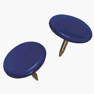 Hillman #122678 40PK Blue Thumb Tack