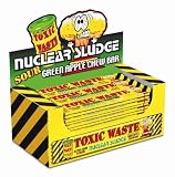 TOXIC WASTE Nuclear Sludge Chew Bars, Sour Apple, 0.7 Ounce Bars (Pack of 72)