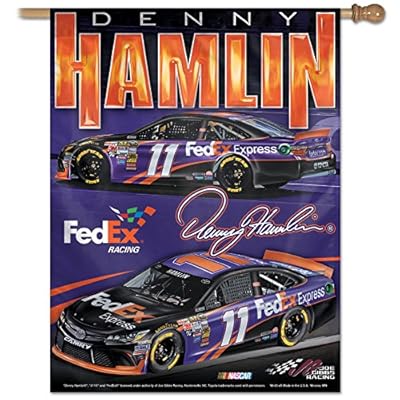 NASCAR Denny Hamlin Vertical Flag, 27 x 37", Multicolor